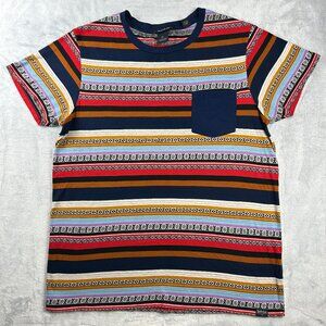 Scotch and Soda T Shirt Mens XL Aztec Print Short Sleeve Pocket Tee